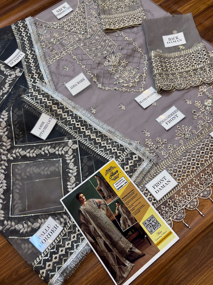 Zarin Organza Suit-Replica Suits-Replica Zone