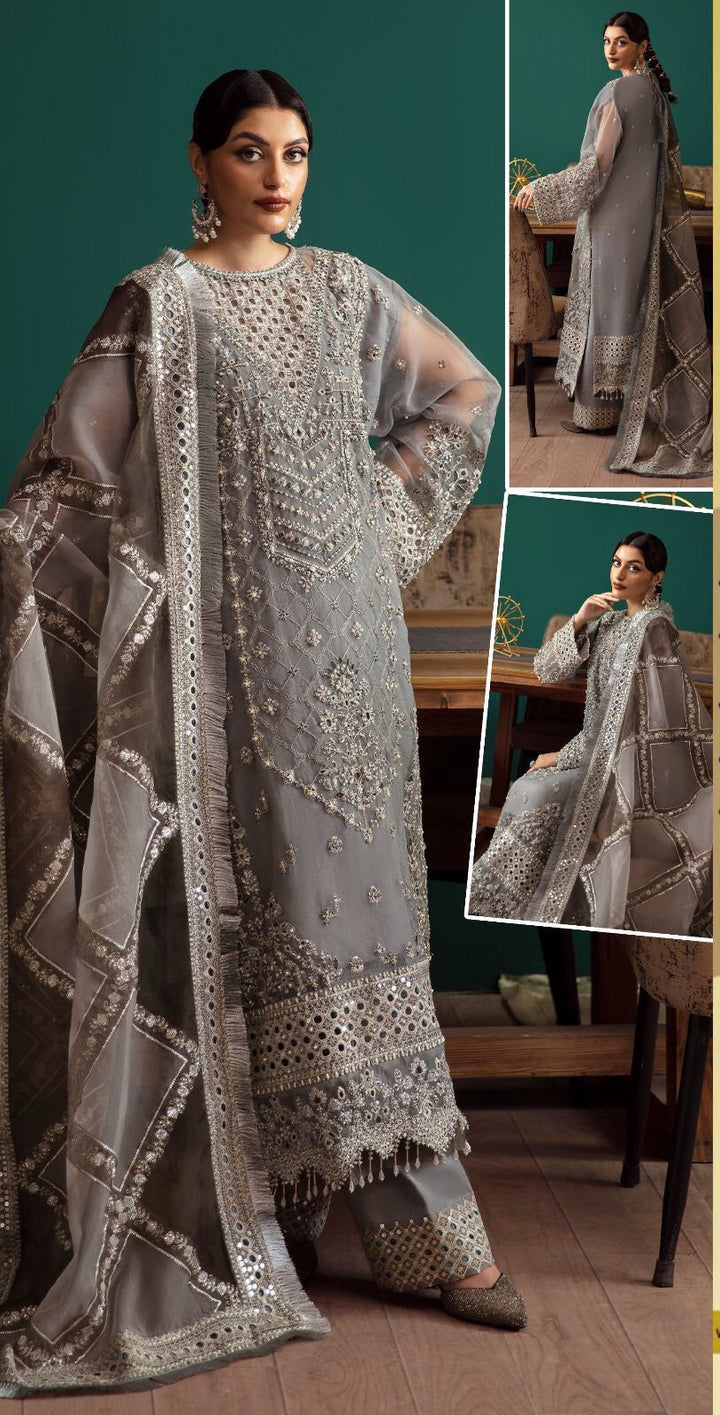 Zarin Organza Suit-Replica Suits-Replica Zone