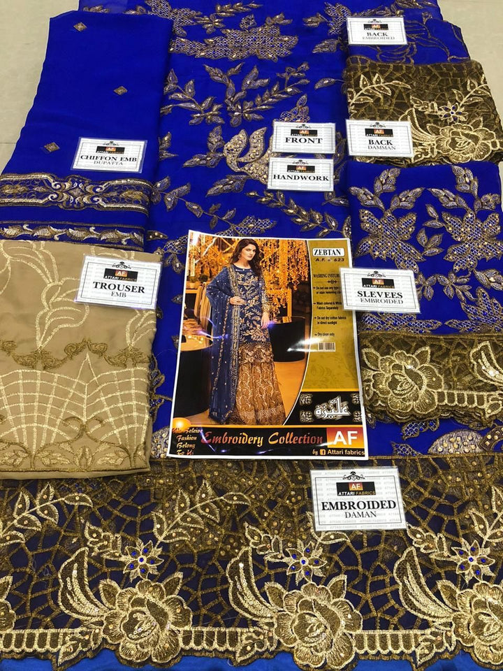 Zebtan Chiffon Suit-Replica Suits-Replica Zone