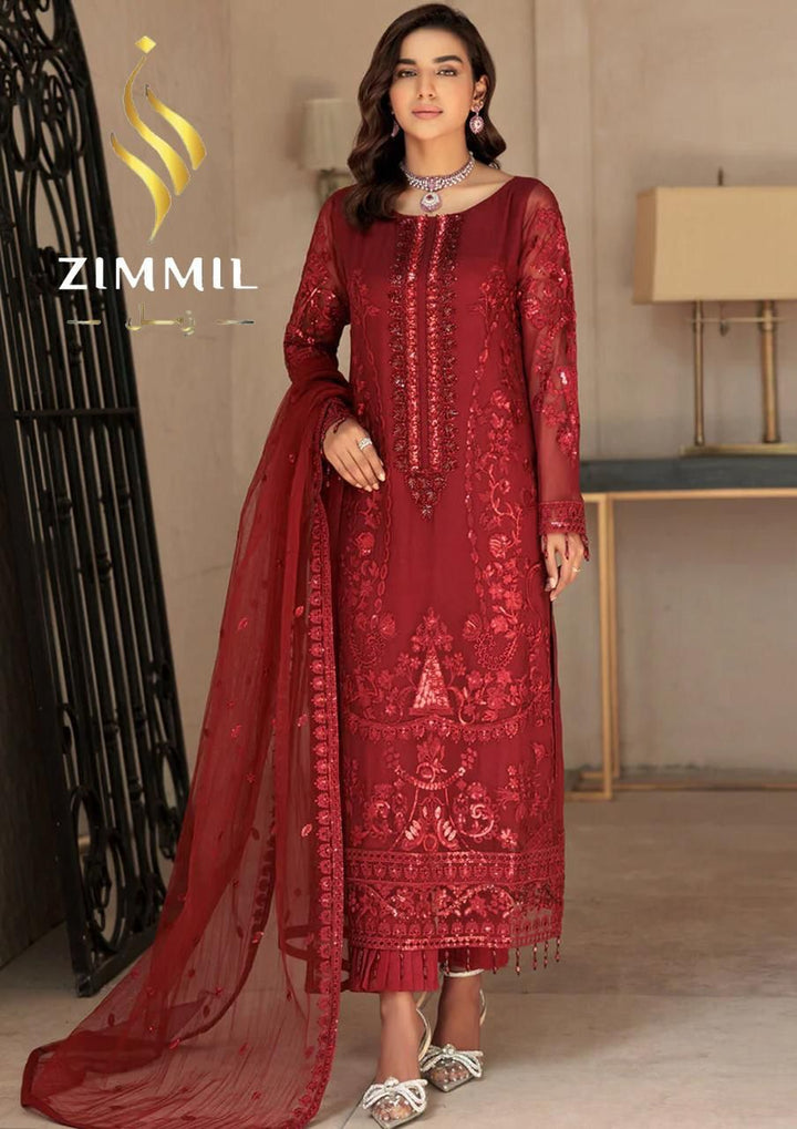 Zimmil Organza Suit-Replica Suits-Replica Zone