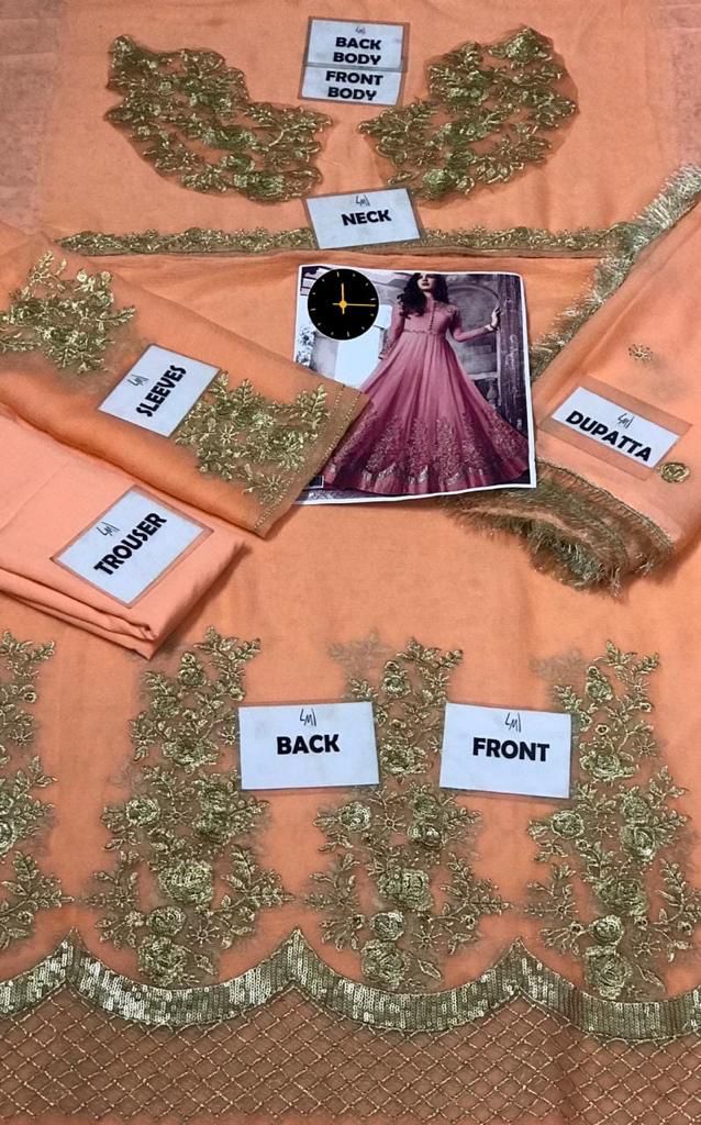 Zoya Chiffon Maxi-Bridal Suits-Replica Zone