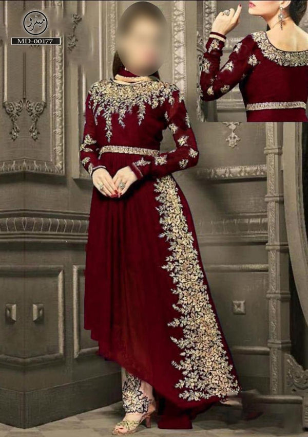 Zoya Chiffon Maxi-Bridal Suits-Replica Zone