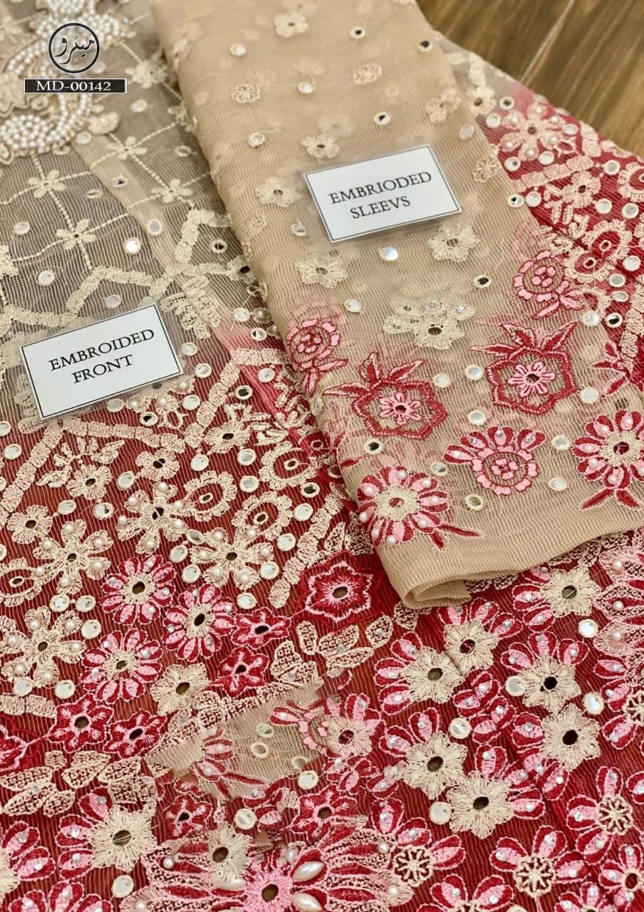 Mushq Net Frock-Bridal Suits-Replica Zone