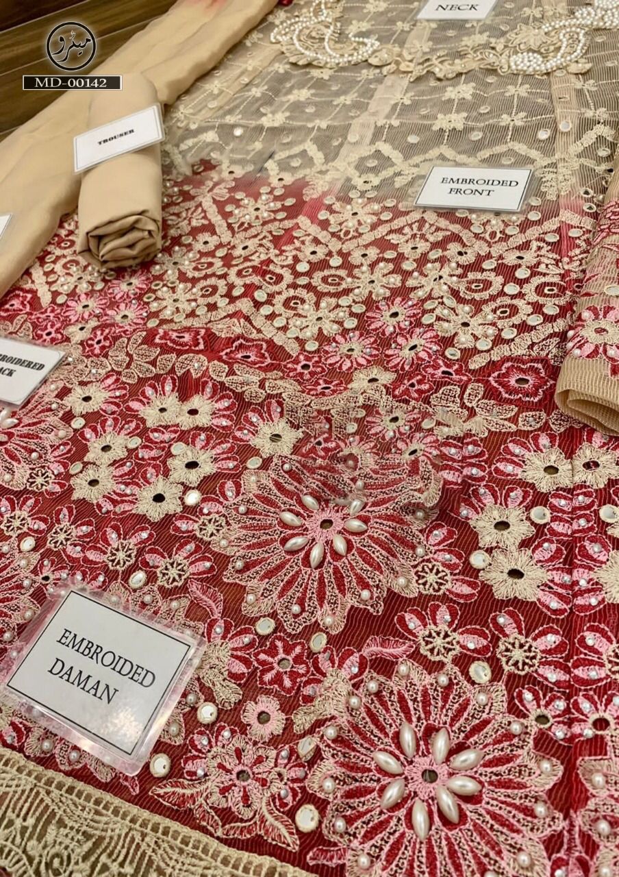 Mushq Net Frock-Bridal Suits-Replica Zone